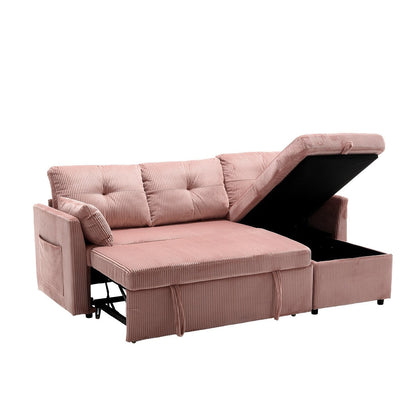 Il divano con seduta contenitore a L si ripiega in una poltrona reclinabile