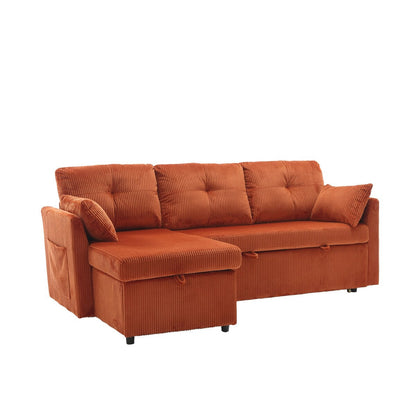 Il divano con seduta contenitore a L si ripiega in una poltrona reclinabile