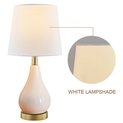 Set di lampade da tavolo da 17,5 pollici con USB (set di 2)