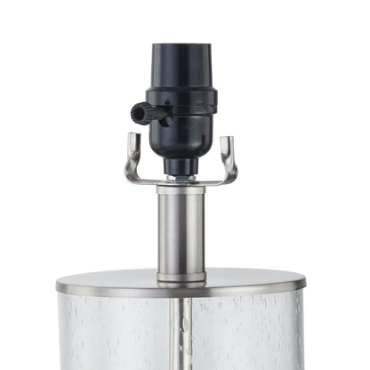 Set di lampade da tavolo in vetro trasparente da 23,75 pollici (set di 2) - 13*13*23,75 pollici