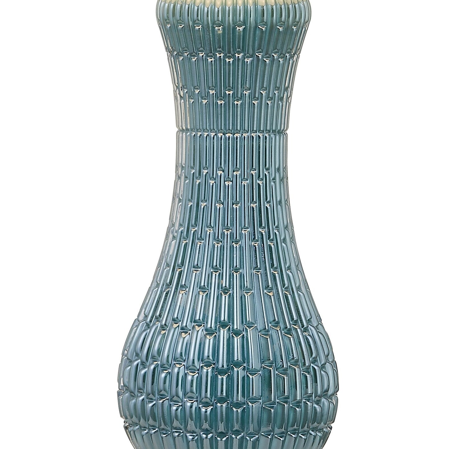 Set di 2 lampade da tavolo in vetro azzurro chiaro