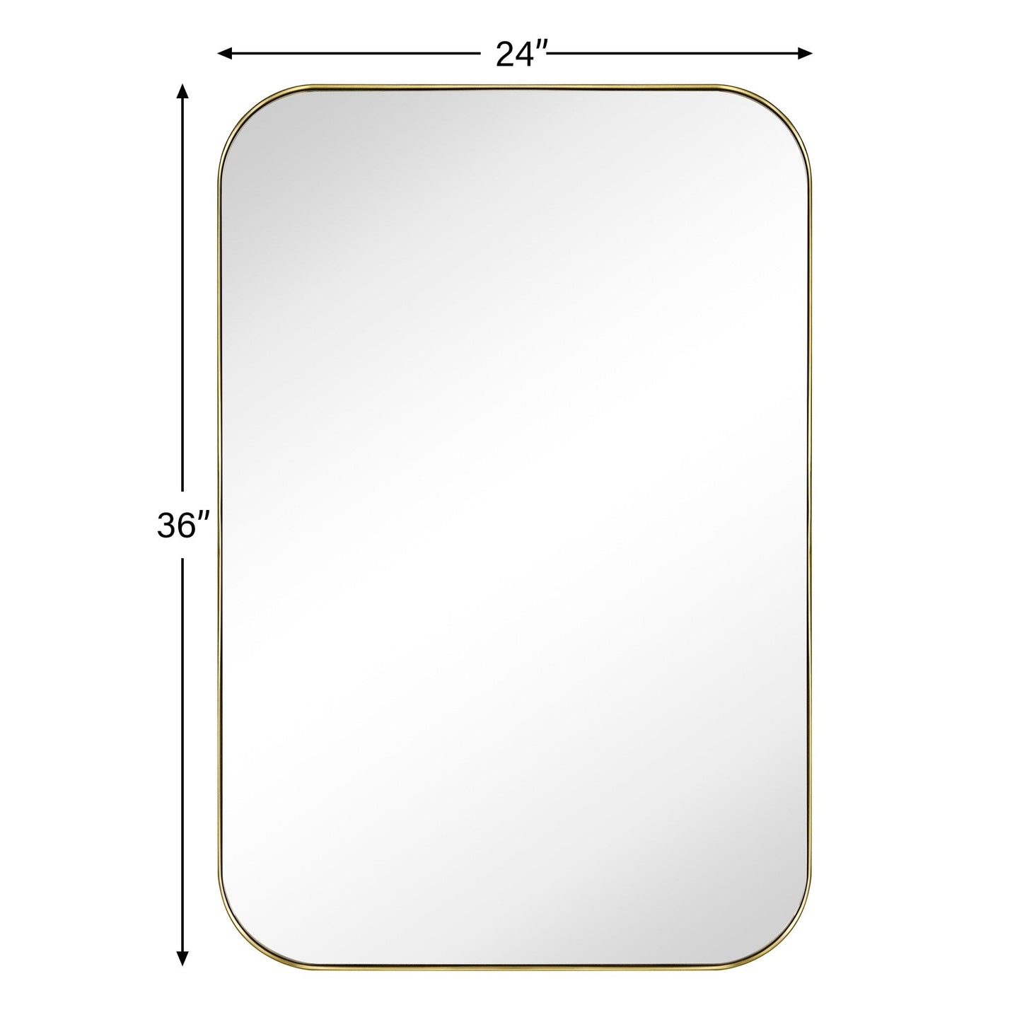 Specchi da parete rotondi in metallo TEHOME, stile moderno di metà secolo