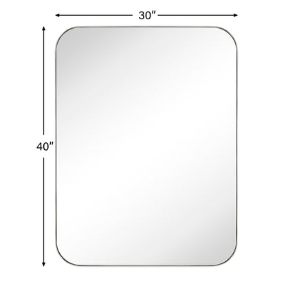 Specchi da parete rotondi in metallo TEHOME, stile moderno di metà secolo