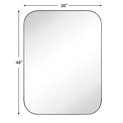 Specchi da parete rotondi in metallo TEHOME, stile moderno di metà secolo