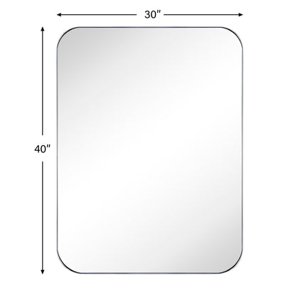 Specchi da parete rotondi in metallo TEHOME, stile moderno di metà secolo