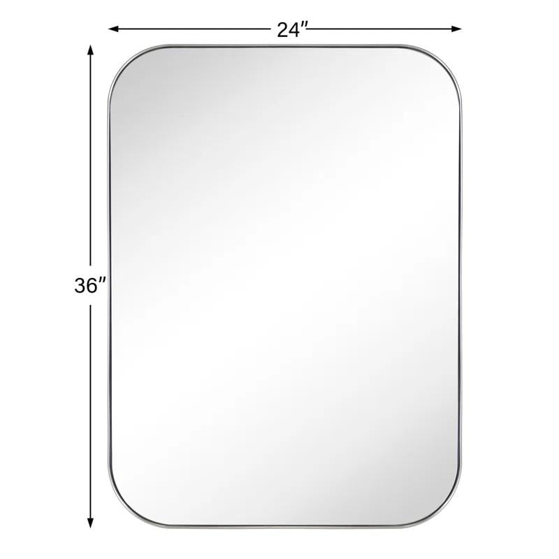 Specchi da parete rotondi in metallo TEHOME, stile moderno di metà secolo