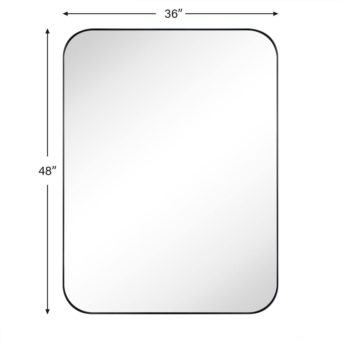 Specchi da parete rotondi in metallo TEHOME, stile moderno di metà secolo