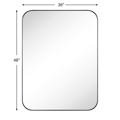 Specchi da parete rotondi in metallo TEHOME, stile moderno di metà secolo