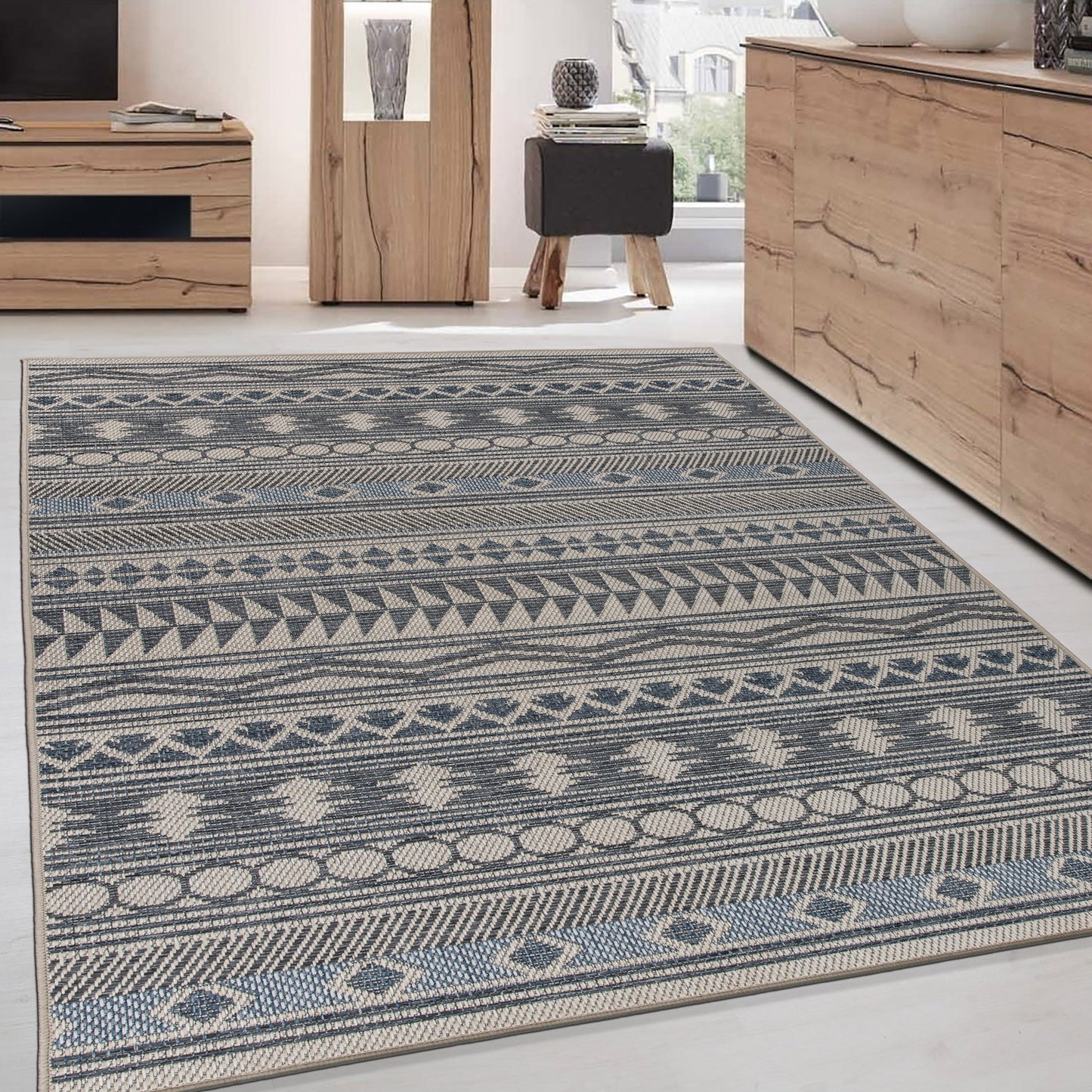 Galleria di tappeti World Rug - Tappeto moderno bohémien per interni ed esterni