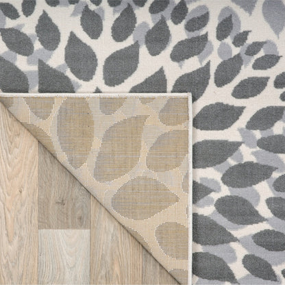 Tappeto moderno con cerchi floreali della World Rug Gallery