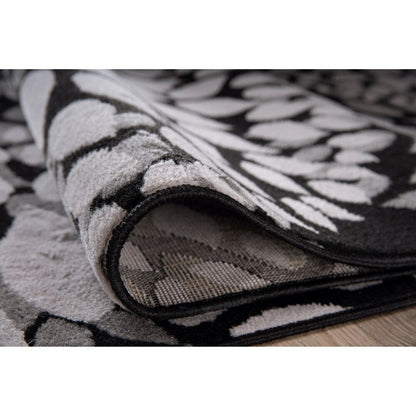 Tappeto moderno con cerchi floreali della World Rug Gallery