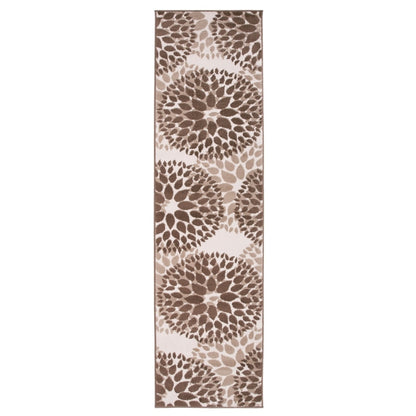 Tappeto moderno con cerchi floreali della World Rug Gallery