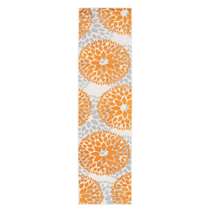 Tappeto moderno con cerchi floreali della World Rug Gallery