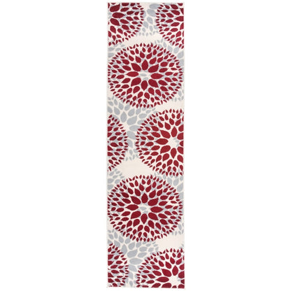 Tappeto moderno con cerchi floreali della World Rug Gallery