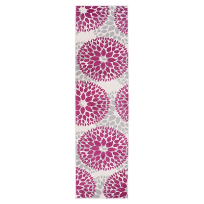 Tappeto moderno con cerchi floreali della World Rug Gallery