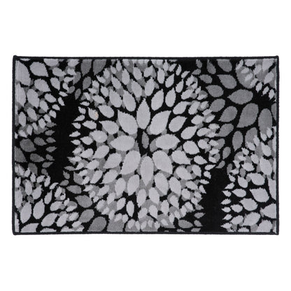 Tappeto moderno con cerchi floreali della World Rug Gallery