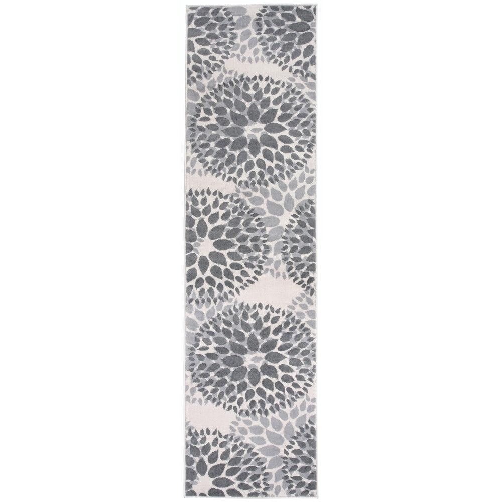 Tappeto moderno con cerchi floreali della World Rug Gallery