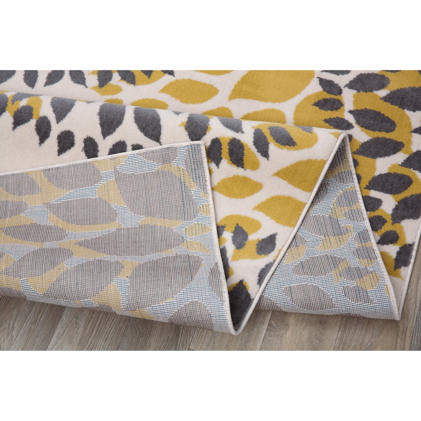 Tappeto moderno con cerchi floreali della World Rug Gallery