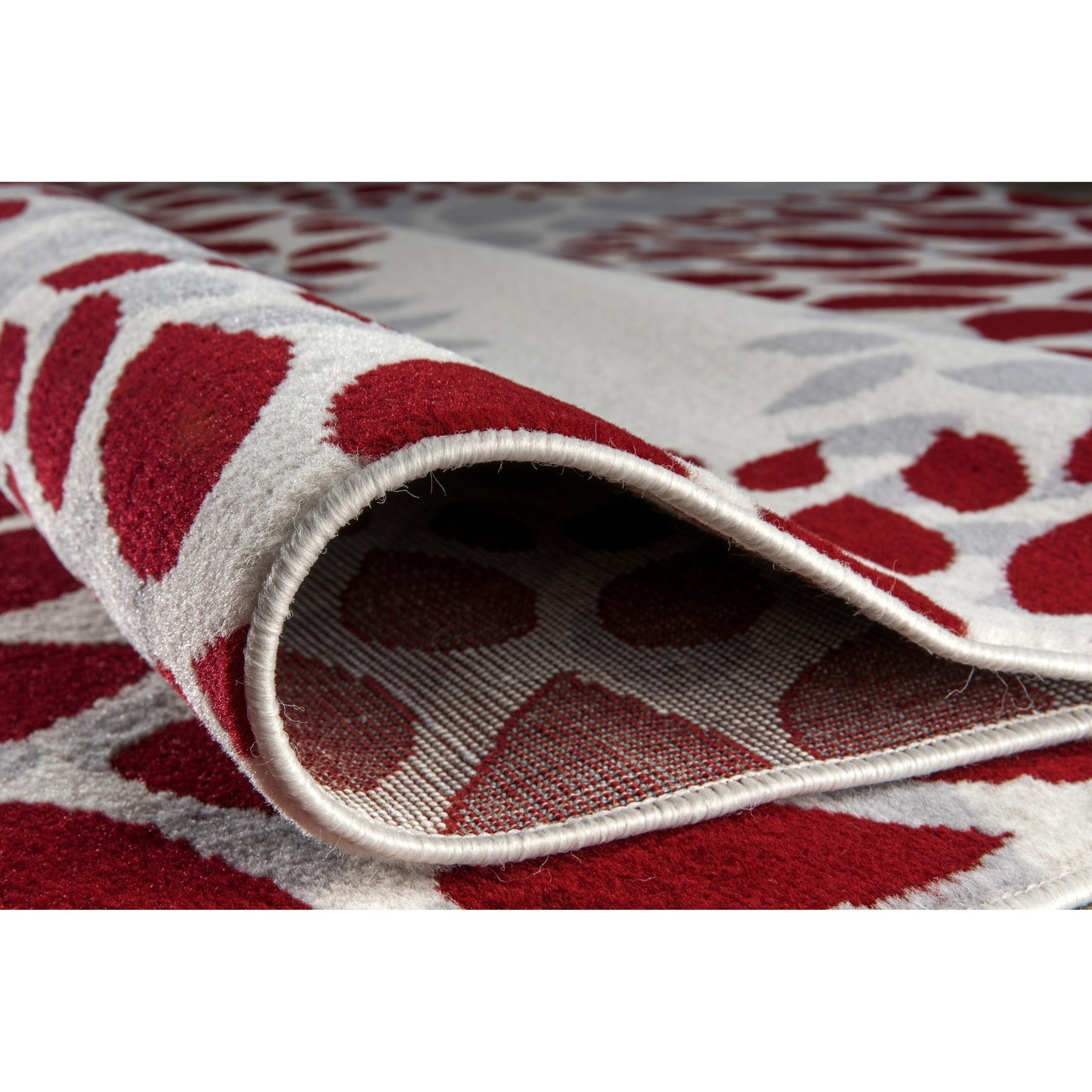 Tappeto moderno con cerchi floreali della World Rug Gallery