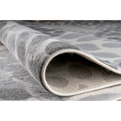 Tappeto moderno con cerchi floreali della World Rug Gallery