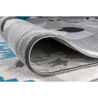 Tappeto moderno con motivo floreale della World Rug Gallery