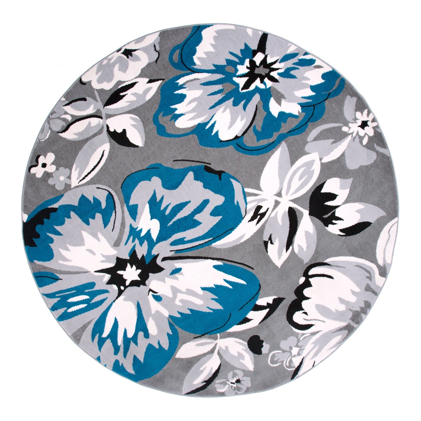 Tappeto moderno con motivo floreale della World Rug Gallery