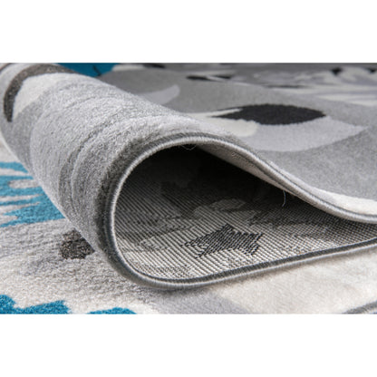 Tappeto moderno con motivo floreale della World Rug Gallery