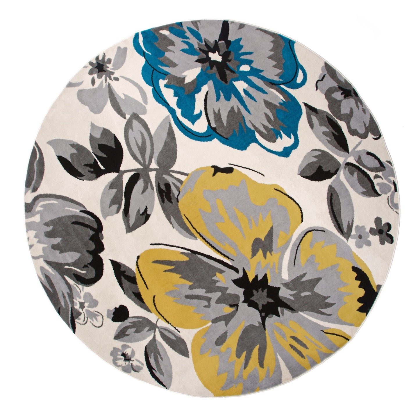 Tappeto moderno con motivo floreale della World Rug Gallery