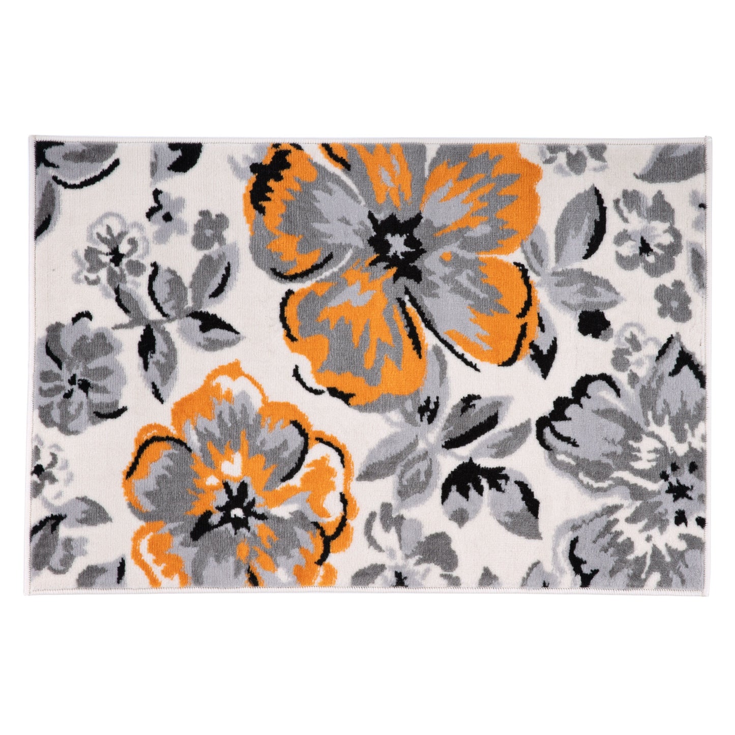 Tappeto moderno con motivo floreale della World Rug Gallery