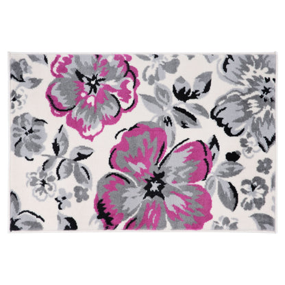 Tappeto moderno con motivo floreale della World Rug Gallery