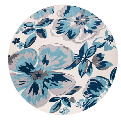 Tappeto moderno con motivo floreale della World Rug Gallery