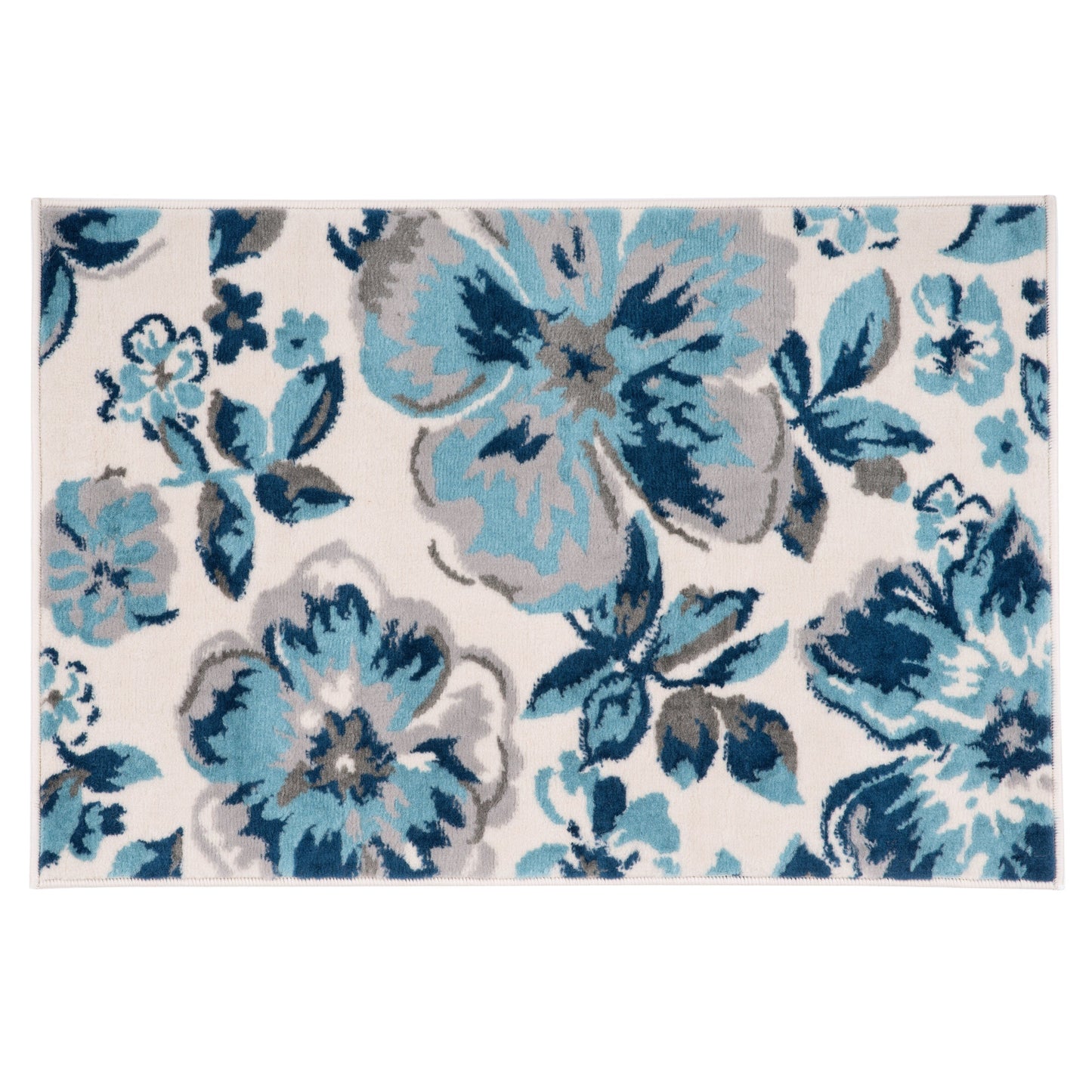 Tappeto moderno con motivo floreale della World Rug Gallery