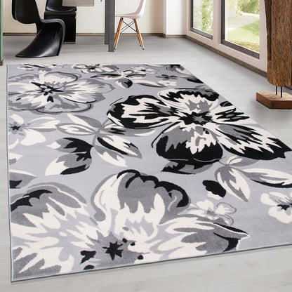 Tappeto moderno con motivo floreale della World Rug Gallery