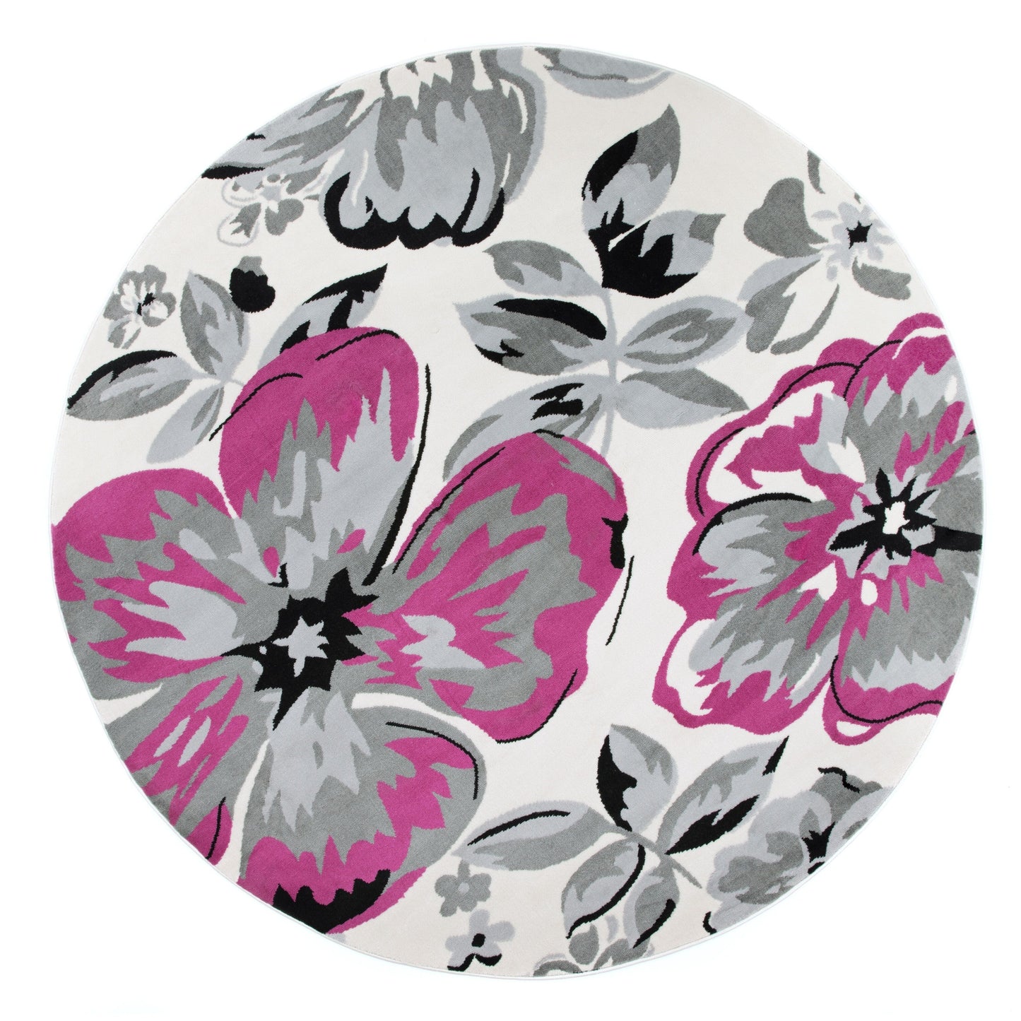 Tappeto moderno con motivo floreale della World Rug Gallery