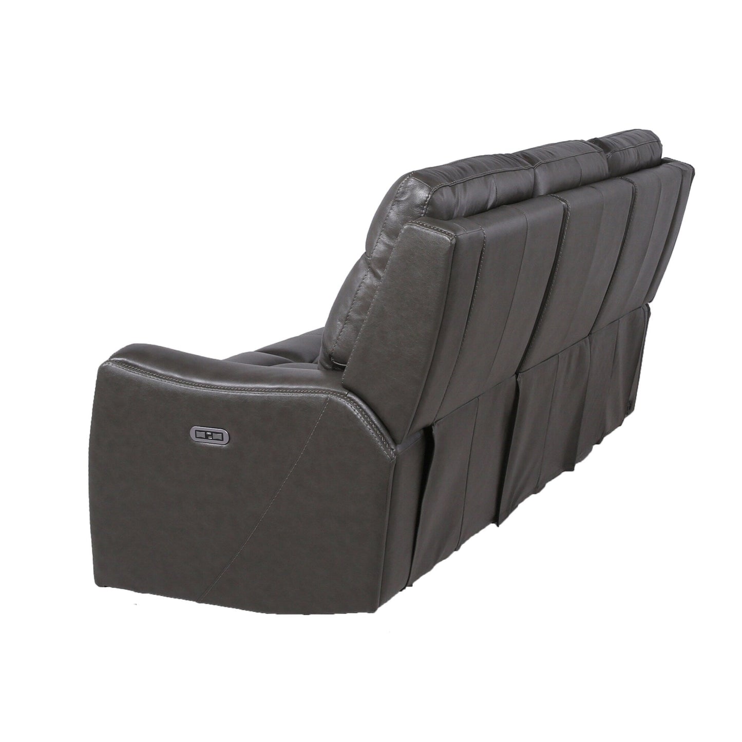 Divano reclinabile in pelle pieno fiore Steve Silver Newport Power