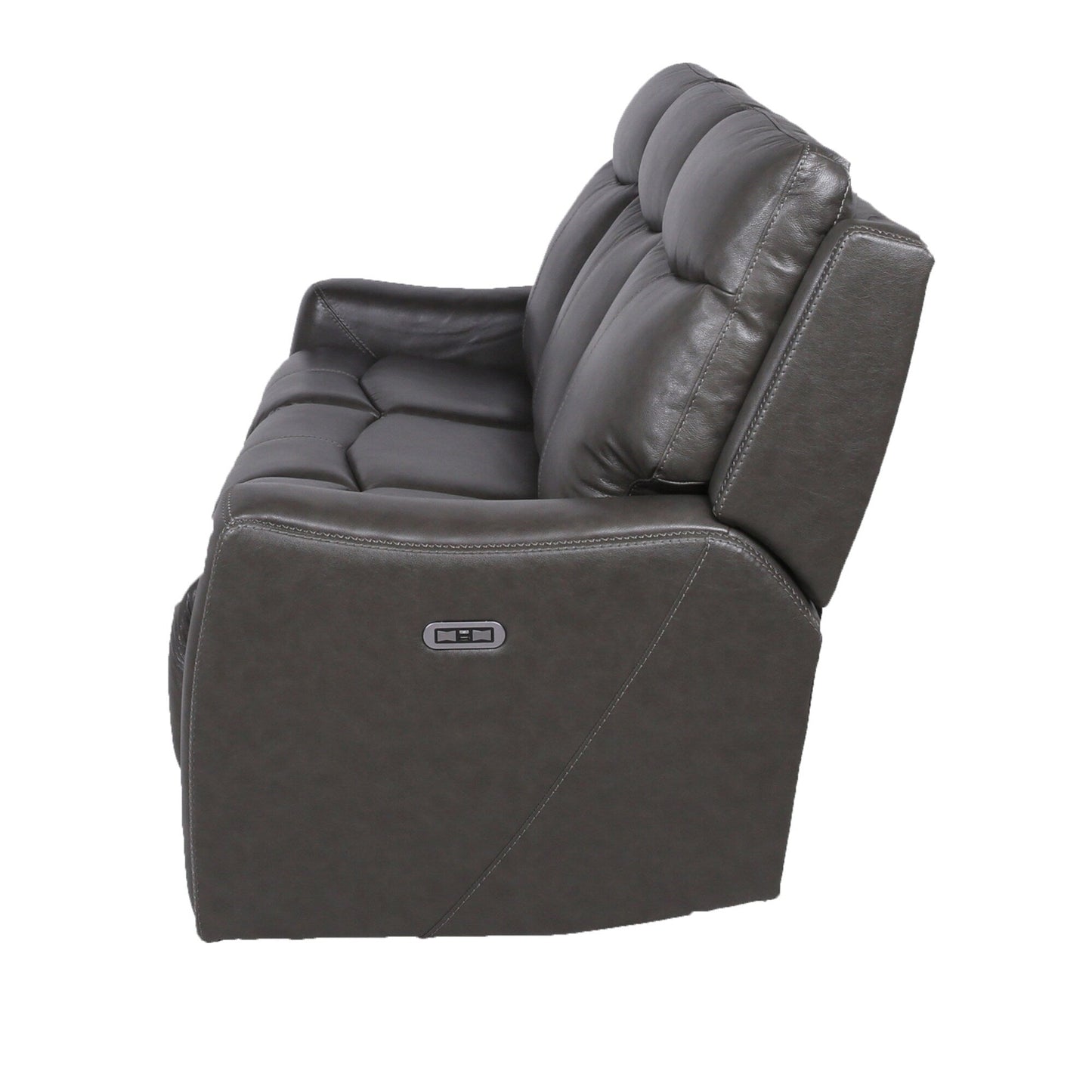 Divano reclinabile in pelle pieno fiore Steve Silver Newport Power