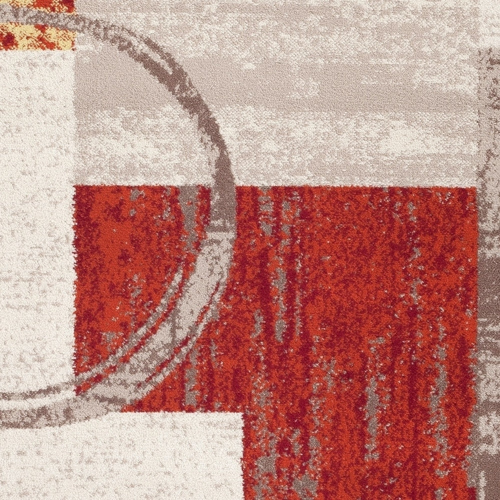 Tappeto circolare astratto in polipropilene fatto a macchina World Rug Gallery