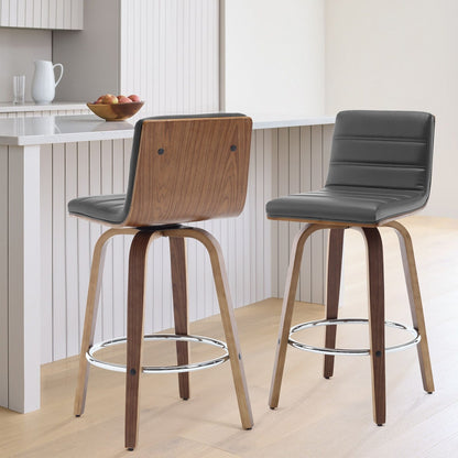 26/29 Sgabelli da bar/bancone girevoli in similpelle, set da 2/3