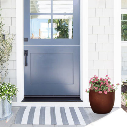 Fioriera rotonda conica in MgO, per interni ed esterni