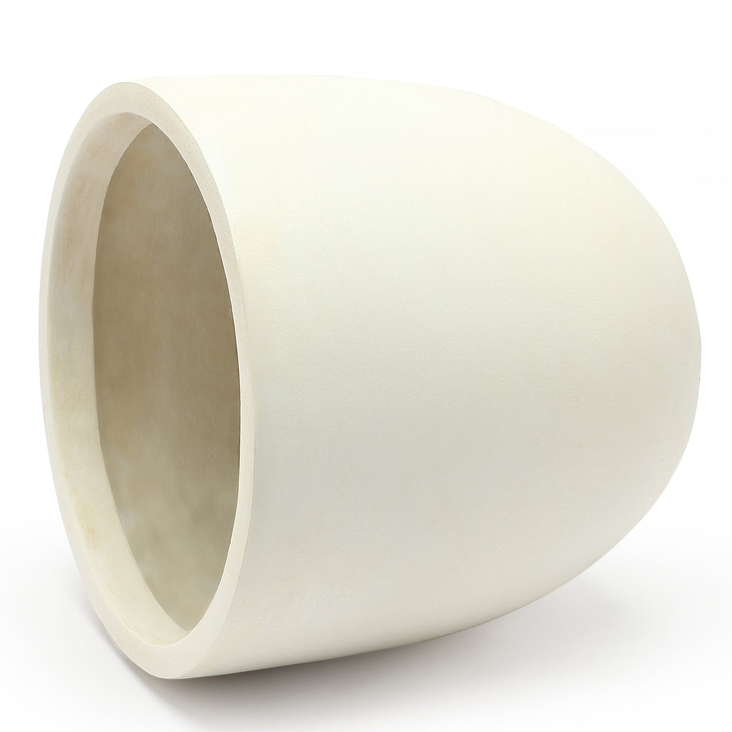 Fioriera rotonda conica in MgO, per interni ed esterni