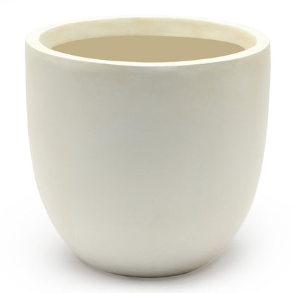 Fioriera rotonda conica in MgO, per interni ed esterni