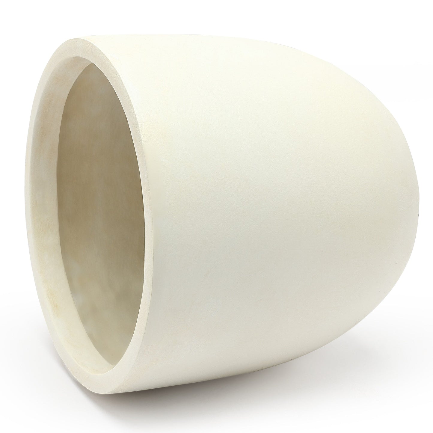 Fioriera rotonda conica in MgO, per interni ed esterni