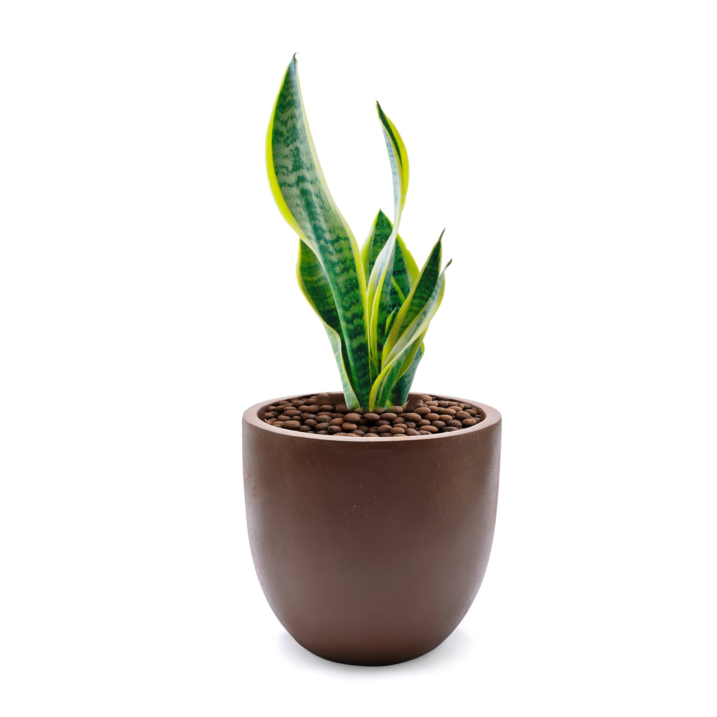 Fioriera rotonda conica in MgO, per interni ed esterni