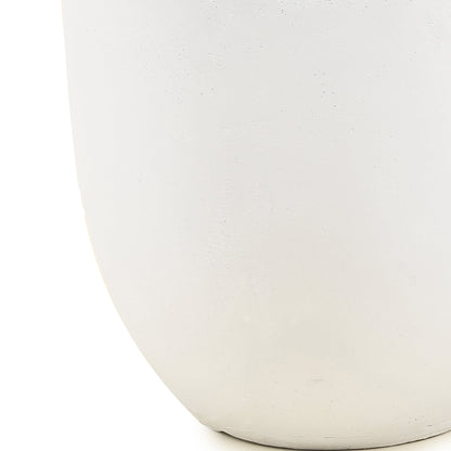 Fioriera rotonda conica in MgO, per interni ed esterni