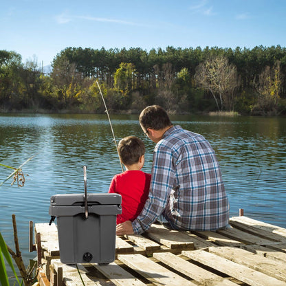 SKTAKOL Ghiacciaia portatile da 16 litri a prova di perdite, capacità 24 lattine di ghiaccio - Vedi dettagli