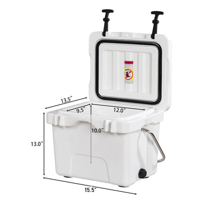 SKTAKOL Ghiacciaia portatile da 16 litri a prova di perdite, capacità 24 lattine di ghiaccio - Vedi dettagli