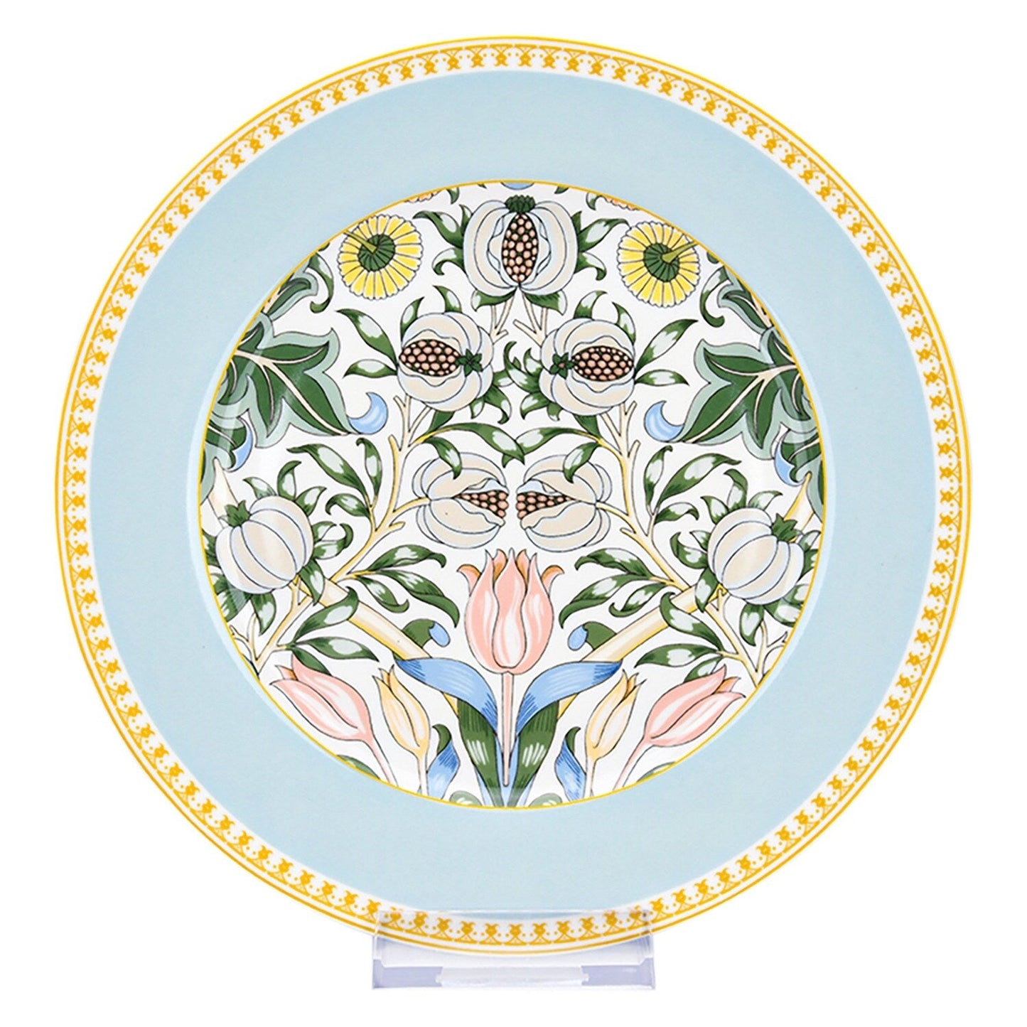 STP Goods Morris Garden Bone China Dinnerware Set da 24 per 6 persone