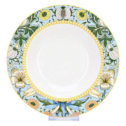 STP Goods Morris Garden Bone China Dinnerware Set da 24 per 6 persone