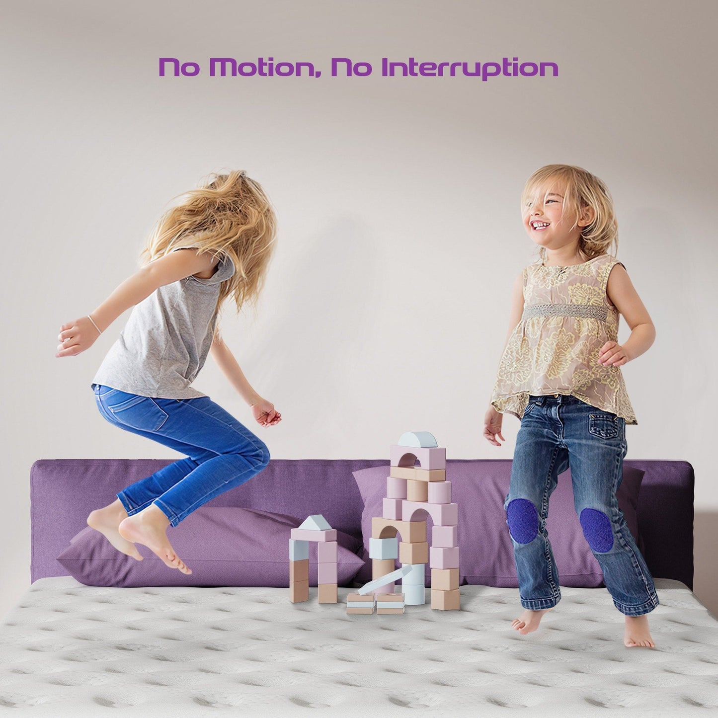 Materasso ibrido in memory foam da 10 pollici con molle interne, materasso Pillow Top