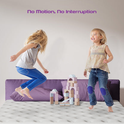 Materasso ibrido in memory foam da 10 pollici con molle interne, materasso Pillow Top